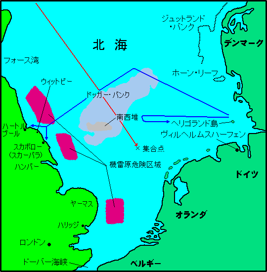 map of north sea