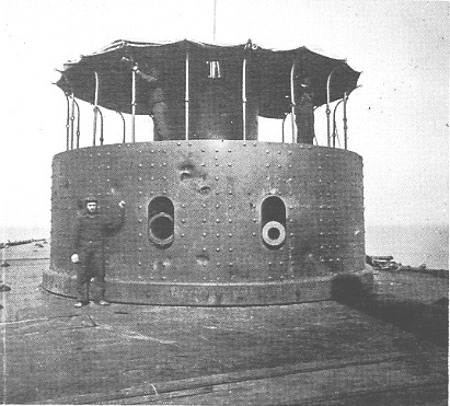 Passaic's turret front view